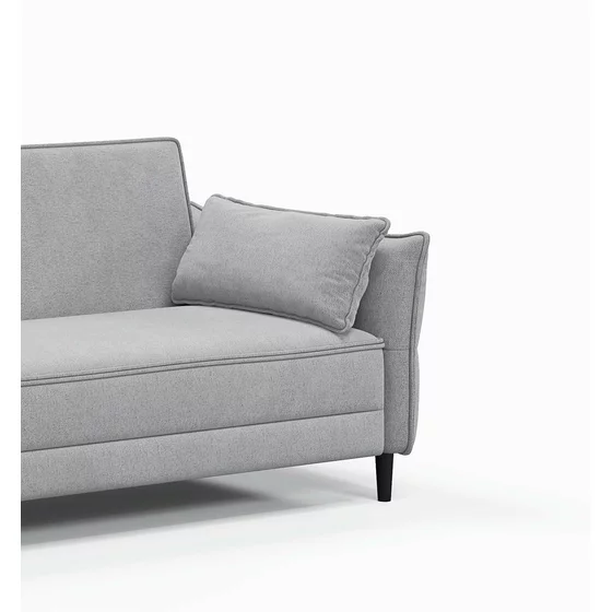 Canapea Extensibila Ravello, 217.5x86x85.5 cm, Stofa, Gri picture - 6