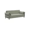 Canapea Extensibila Ravello, 217.5x86x85.5 cm, Stofa, Verde picture - 2