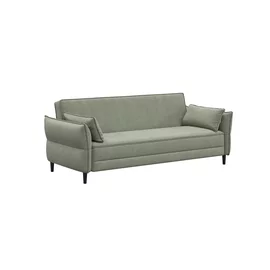 Canapea Extensibila Ravello, 217.5x86x85.5 cm, Stofa, Verde