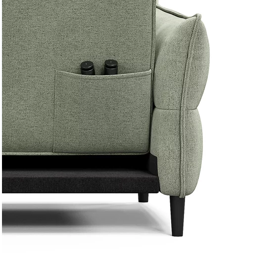 Canapea Extensibila Ravello, 217.5x86x85.5 cm, Stofa, Verde picture - 7