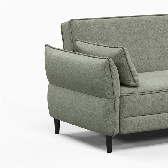 Canapea Extensibila Ravello, 217.5x86x85.5 cm, Stofa, Verde picture - 8