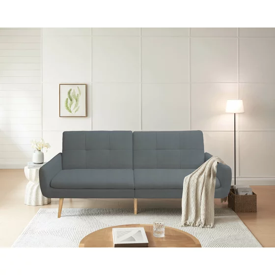 Canapea Extensibila SHAMVA, 210x98x86 cm, Stofa, Gri picture - 1