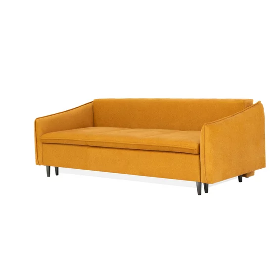 Canapea Extensibila Sofia, 226x100x94 cm, Stofa Cruse 524, Galbena picture - 2