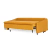 Canapea Extensibila Sofia, 226x100x94 cm, Stofa Cruse 524, Galbena picture - 6