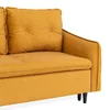 Canapea Extensibila Sofia, 226x100x94 cm, Stofa Cruse 524, Galbena picture - 7