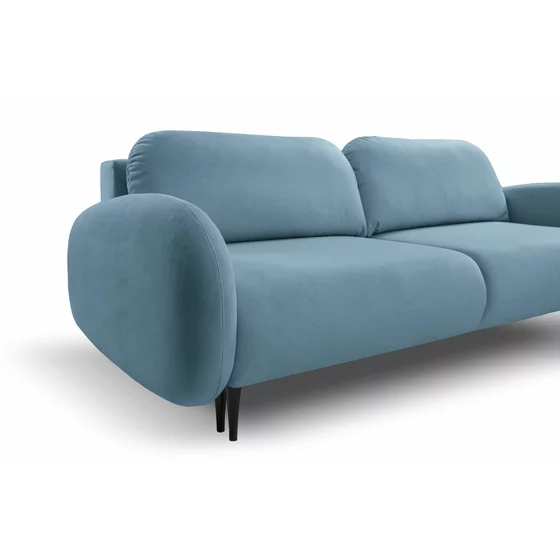 Canapea Extensibila Soft, 232x109x95 cm, Stofa - Albastra picture - 4