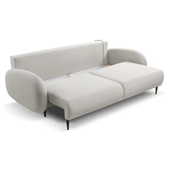 Canapea Extensibila Soft, 232x109x95 cm, Stofa - Beige picture - 3
