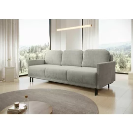 Canapea Extensibila Solo, 212x97x87 cm, Stofa POSO 100 Gri Deschis