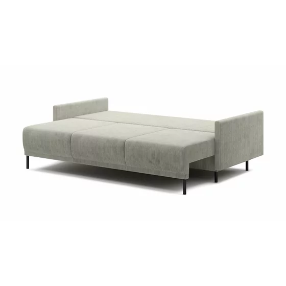 Canapea Extensibila Solo, 212x97x87 cm, Stofa POSO 100 Gri Deschis picture - 5