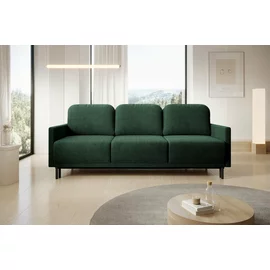 Canapea Extensibila Solo, 212x97x87 cm, Stofa POSO 14 - Verde Inchis