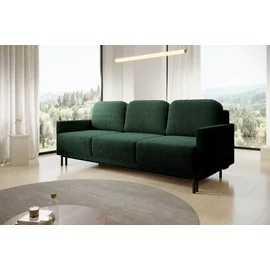 Canapea Extensibila Solo, 212x97x87 cm, Stofa POSO 14 - Verde Inchis