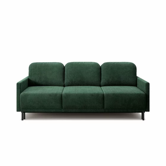 Canapea Extensibila Solo, 212x97x87 cm, Stofa POSO 14 - Verde Inchis picture - 3
