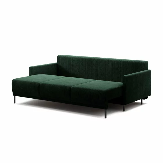 Canapea Extensibila Solo, 212x97x87 cm, Stofa POSO 14 - Verde Inchis picture - 5