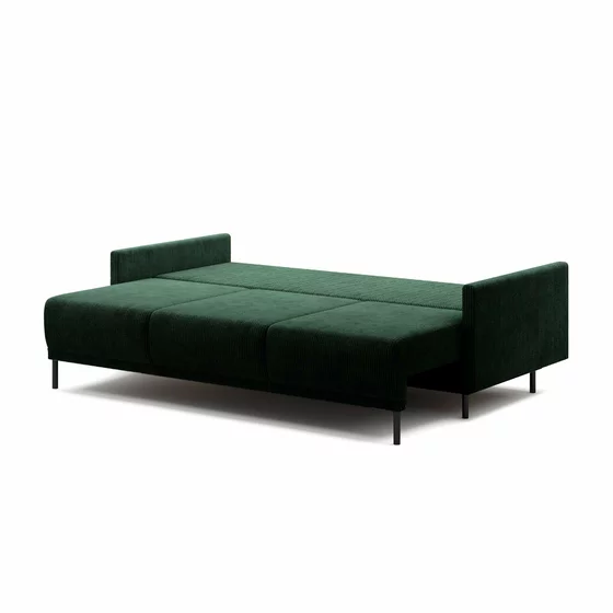 Canapea Extensibila Solo, 212x97x87 cm, Stofa POSO 14 - Verde Inchis picture - 6