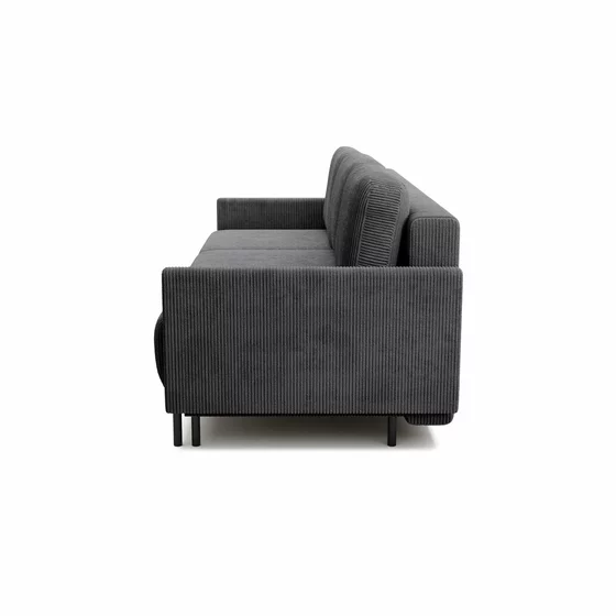 Canapea Extensibila Solo, 212x97x87 cm, Stofa POSO 60 Gri Inchis picture - 3