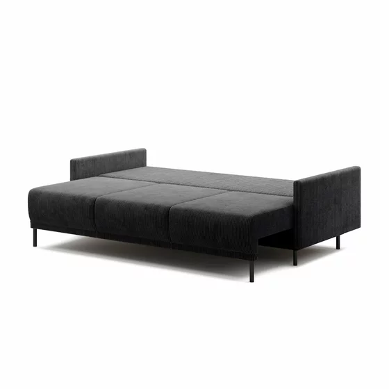 Canapea Extensibila Solo, 212x97x87 cm, Stofa POSO 60 Gri Inchis picture - 6