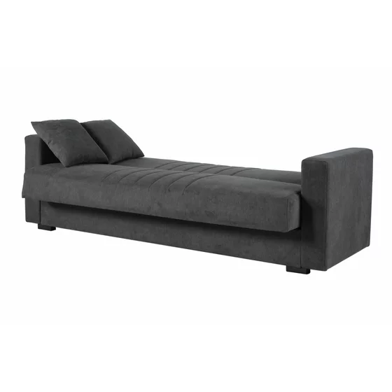 Canapea Extensibila Star, 214x80x87 cm, Stofa - Gri picture - 3