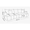 Canapea extensibila Strada 292x125x93, Stofa - Perfect Harmony 72 picture - 4