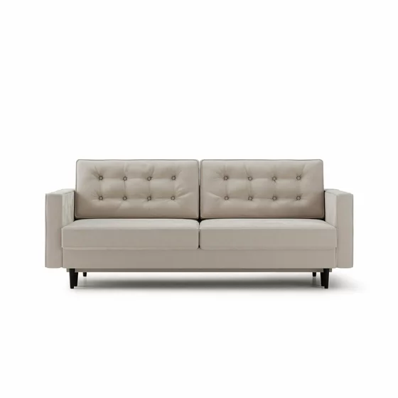 Canapea Extensibila Tivoli,  224x95x91 cm, Catifea, Beige picture - 1