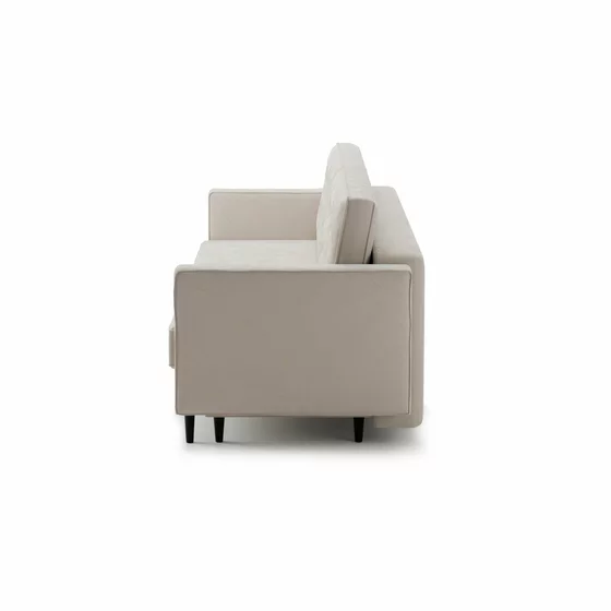 Canapea Extensibila Tivoli,  224x95x91 cm, Catifea, Beige picture - 4