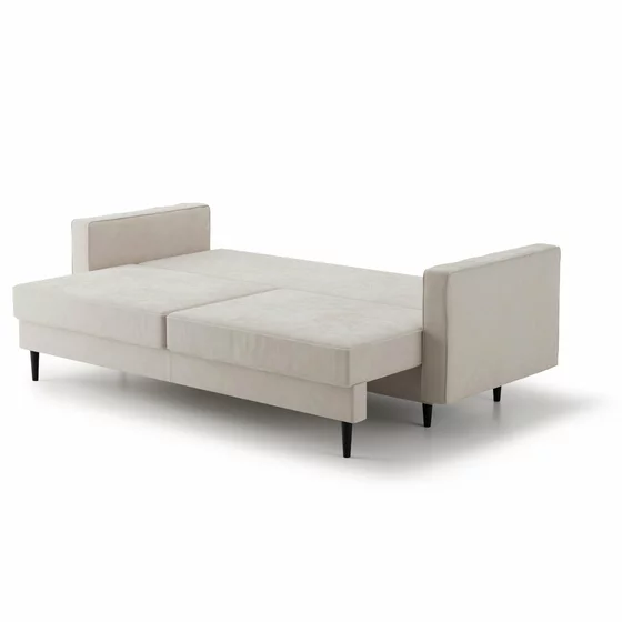 Canapea Extensibila Tivoli,  224x95x91 cm, Catifea, Beige picture - 7