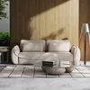Canapea Extensibila Umea, 257x108x92 cm, Stofa, Beige picture - 1