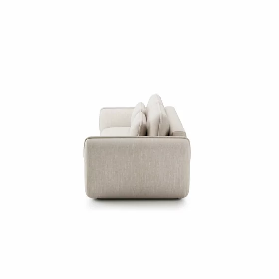 Canapea Extensibila Umea, 257x108x92 cm, Stofa, Beige picture - 6