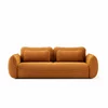 Canapea Extensibila Umea, 257x108x92 cm, Stofa, Caramiziu picture - 4