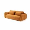 Canapea Extensibila Umea, 257x108x92 cm, Stofa, Caramiziu picture - 5