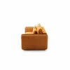 Canapea Extensibila Umea, 257x108x92 cm, Stofa, Caramiziu picture - 6
