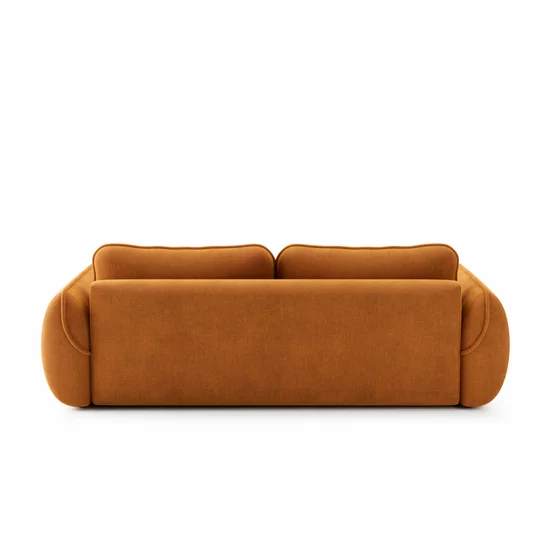 Canapea Extensibila Umea, 257x108x92 cm, Stofa, Caramiziu picture - 7