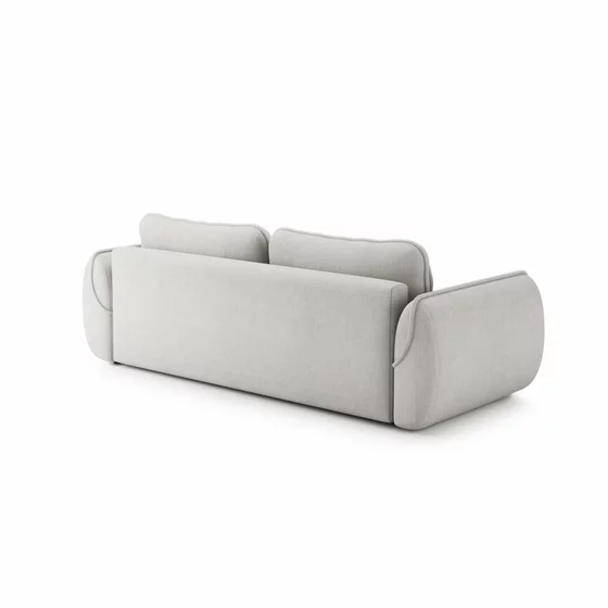Canapea Extensibila Umea, 257x108x92 cm, Stofa, Gri Platina picture - 8