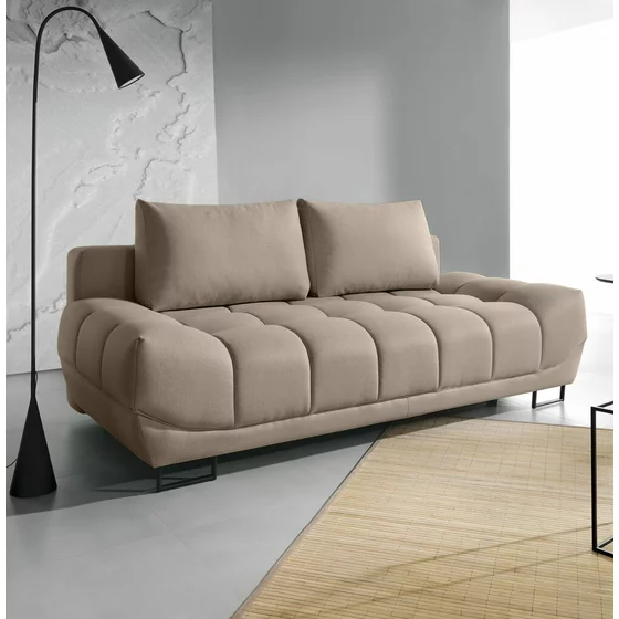 Canapea extensibila Venice, 218x112x93 cm, Stofa Beige Inchis picture - 1