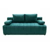 Canapea Extensibila Zeno, 194x94x95 cm, Stofa, Verde picture - 2