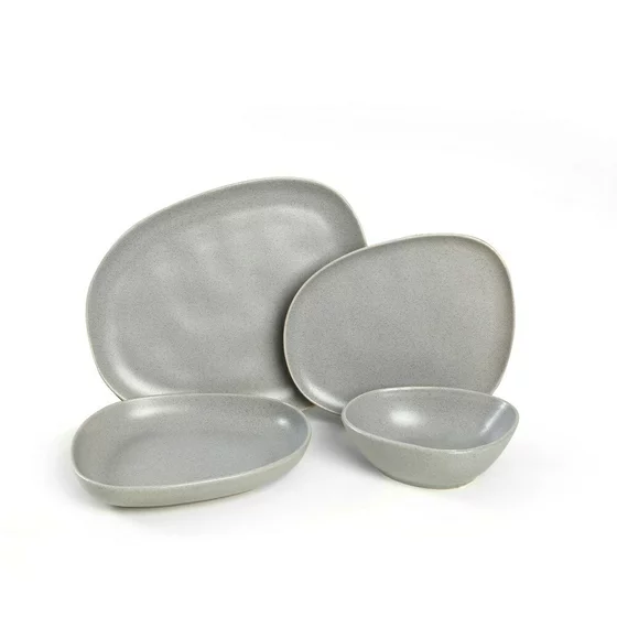 Ceramica Serviciu de Masa (24 Bucati) CTKYEMEKTETRA6470000000024 - Gri picture - 4