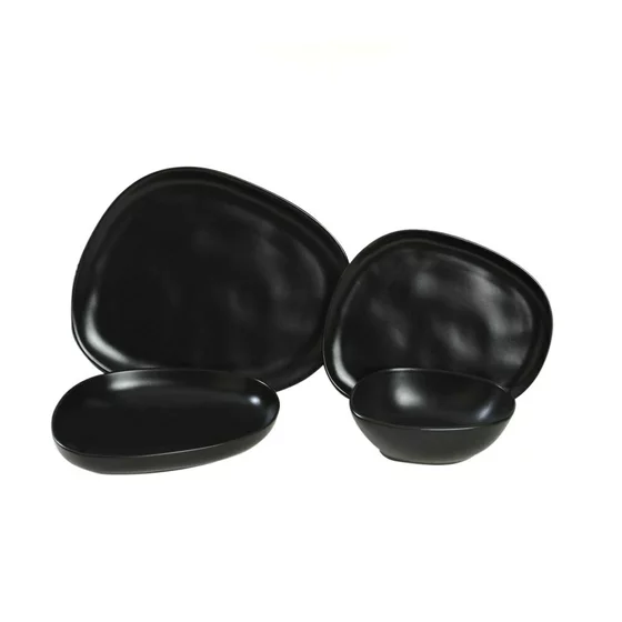 Ceramica Serviciu de Masa (24 Bucati) CTKYEMEKTETRA9560000000024 - Negru picture - 7