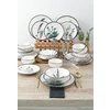 Ceramica Serviciu de Masa (24 Bucati) TY140524F022A29DM00MAET600 -Alb/Verde/Violet/Negru picture - 2