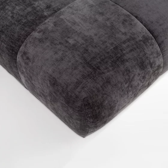 Coltar Chani PR2, 320x150x71-86 cm, Stofa, Grafit picture - 6