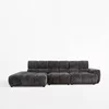 Coltar Chani PR2, 320x150x71-86 cm, Stofa, Grafit picture - 1