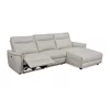 Coltar Cu Recliner Fisher U50763M, 259x162.5x101.5 h cm, Piele Naturala, Crem picture - 3