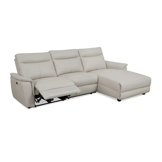 Coltar Cu Recliner Fisher U50763M, 259x162.5x101.5 h cm, Piele Naturala, Crem picture - 3
