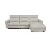 Coltar Cu Recliner Fisher U50763M, 259x162.5x101.5 h cm, Piele Naturala, Crem picture - 2