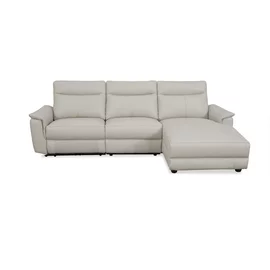 Coltar Cu Recliner Fisher U50763M, 259x162.5x101.5 h cm, Piele Naturala, Crem