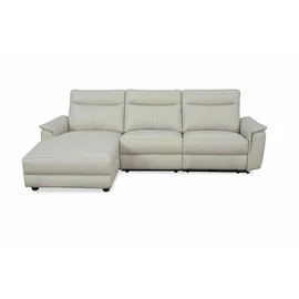 Coltar Cu Recliner Fisher U50763M, 280x162.5x101.5 h cm, Piele Naturala, Crem