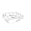 Coltar Extensibil Acero, 275x174x89 cm, Stofa, Beige-Aragon 03 picture - 8