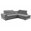 Coltar Extensibil Aldeia, 251.5x200x70/90 cm, Stofa - Gri Deschis picture - 2