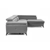 Coltar Extensibil Aldeia, 251.5x200x70/90 cm, Stofa - Gri Deschis picture - 3