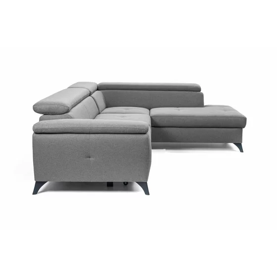 Coltar Extensibil Aldeia, 251.5x200x70/90 cm, Stofa - Gri Deschis picture - 3