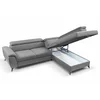 Coltar Extensibil Aldeia, 251.5x200x70/90 cm, Stofa - Gri Deschis picture - 6