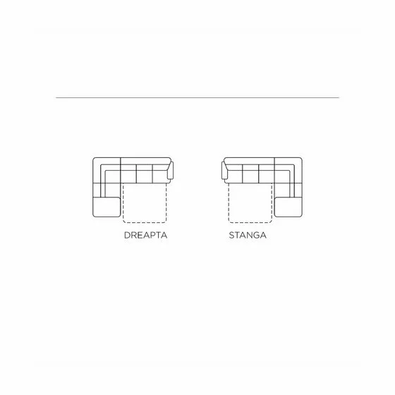 Coltar Extensibil Aldeia, 251.5x200x70/90 cm, Stofa - Gri Deschis picture - 9